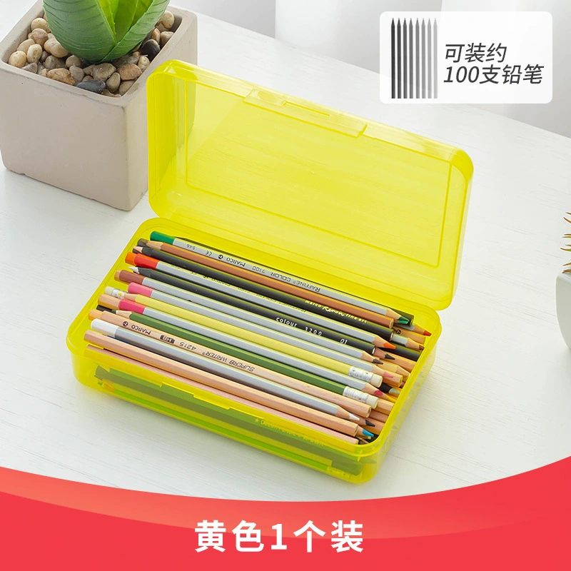 Pencil Case Large Capacity Stationery Box Portable Pen Container Pencil Storage Case Sketch Pencil Case