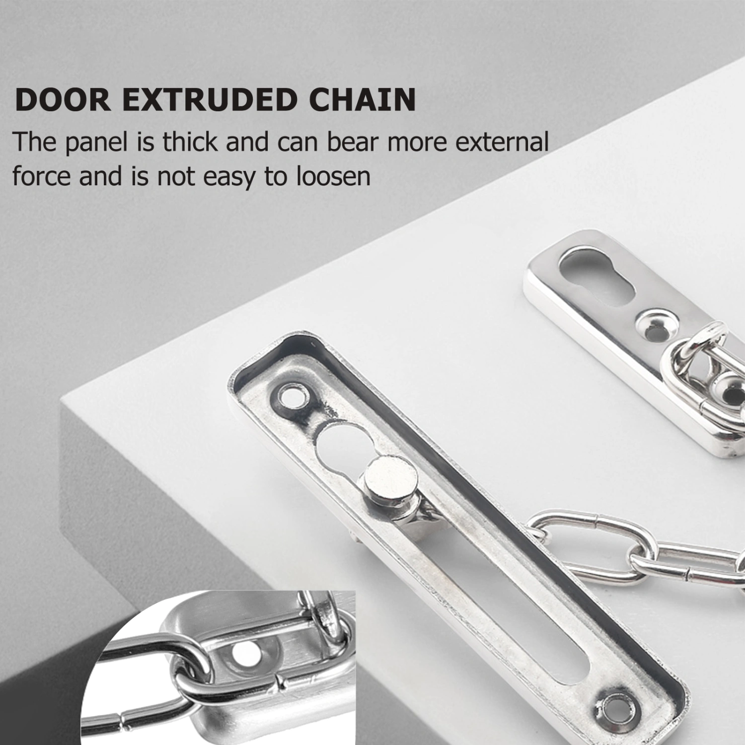 2pcs Chain Lock Door Guard Sturdy and Rust-resistant Steel Chain Locks