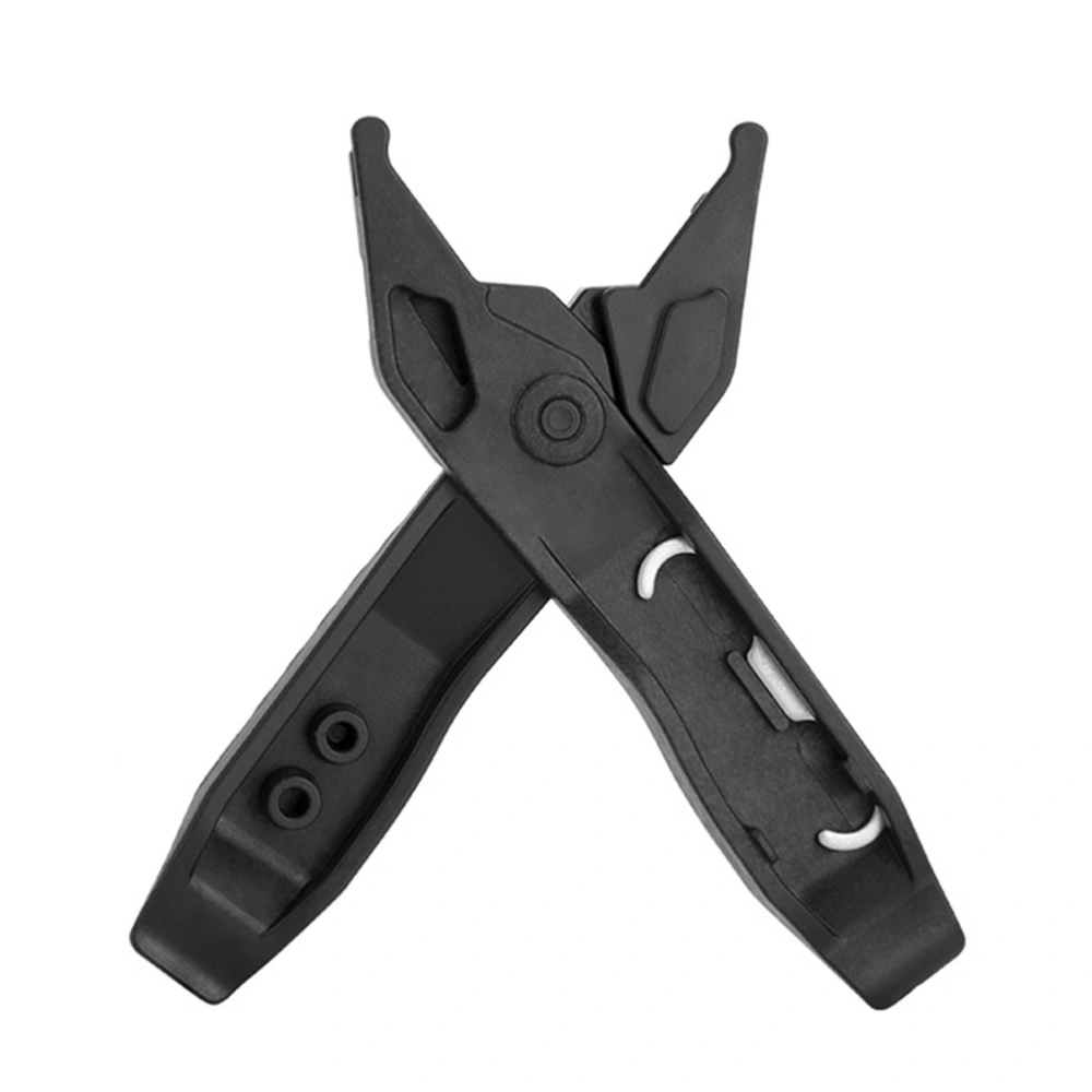 Bike Buckle Plier Plastic Pry Tire Rod Bike Repairing Accessory (Black)