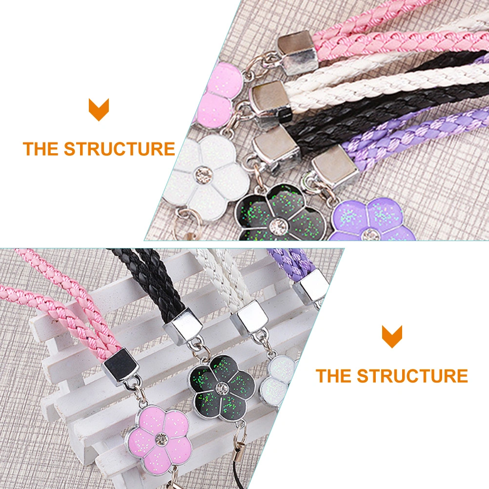 4pcs Mobile Phone Braided Lanyards Phone Braided Ropes Key Chain Ropes Phone Ropes