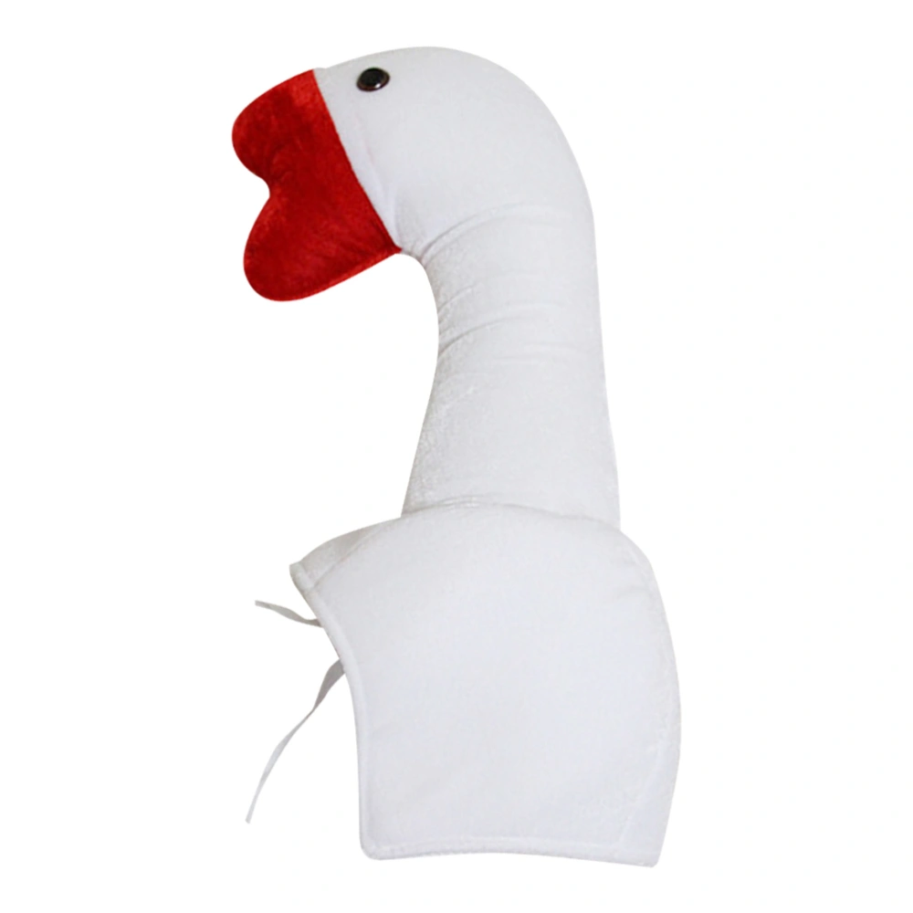 Goose Hat Plush White Goose Design Hat Funny Animal Hat Party Headdress