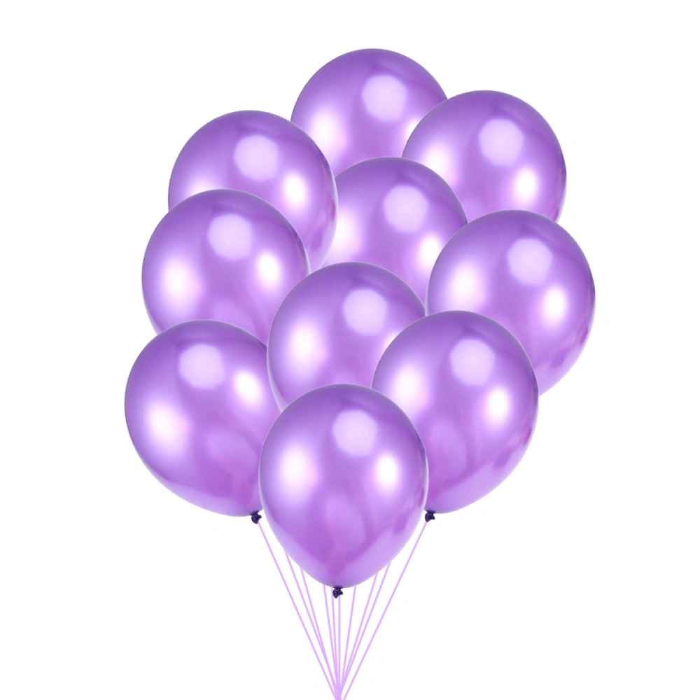 20pcs 12 Inch Latex Balloon Wedding Birthday Balloons Party Decoration Supplies (Purple)