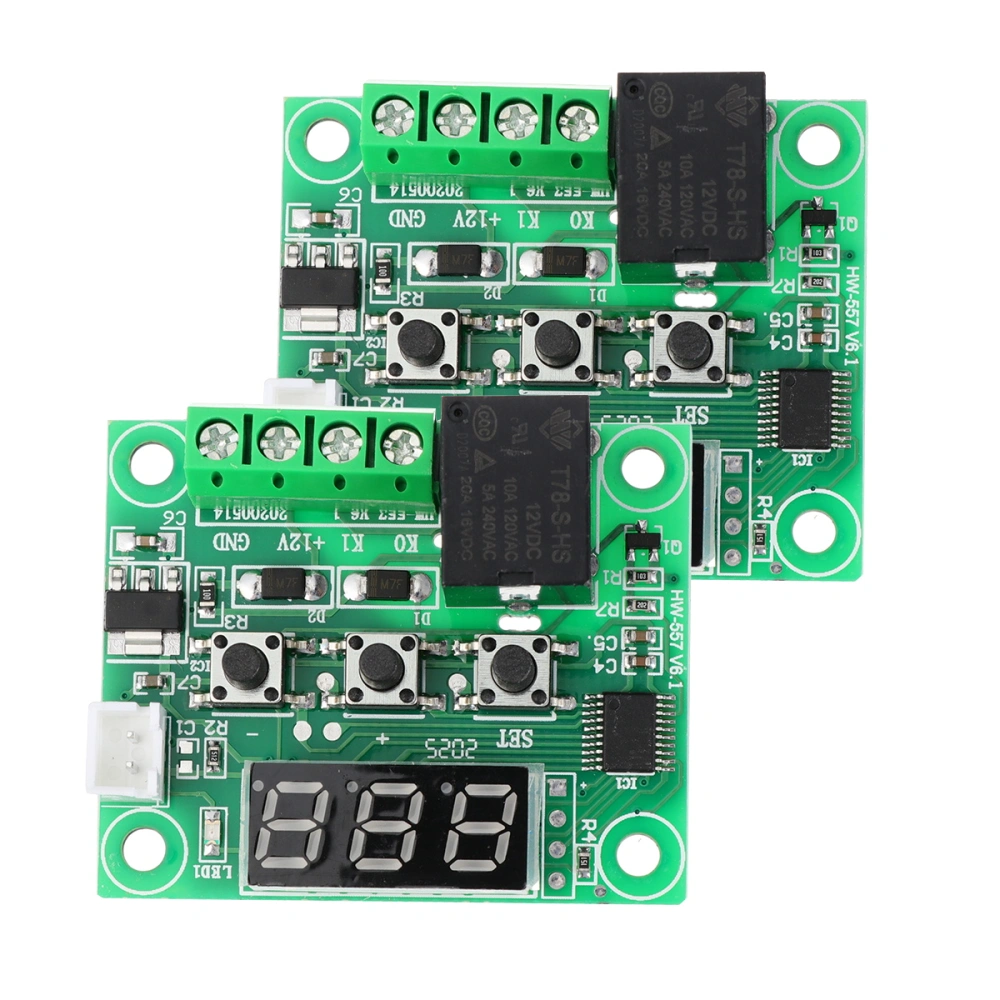 2pcs Electronic Thermostat Controller Micro Digital Temperature Control Board