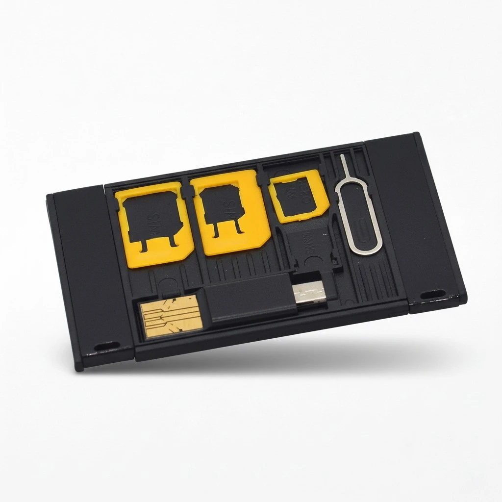 5PCS/Set SIM OTG Phone Reader Set Micro Sim and Nano Adapter(Random Color)
