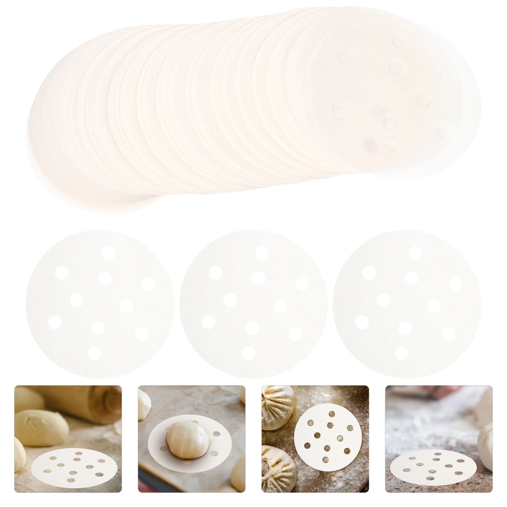 400Pcs Paper Steamer Liners Kitchen Steamer Paper Anti-skid Steamer Liner Steamer Paper Mat