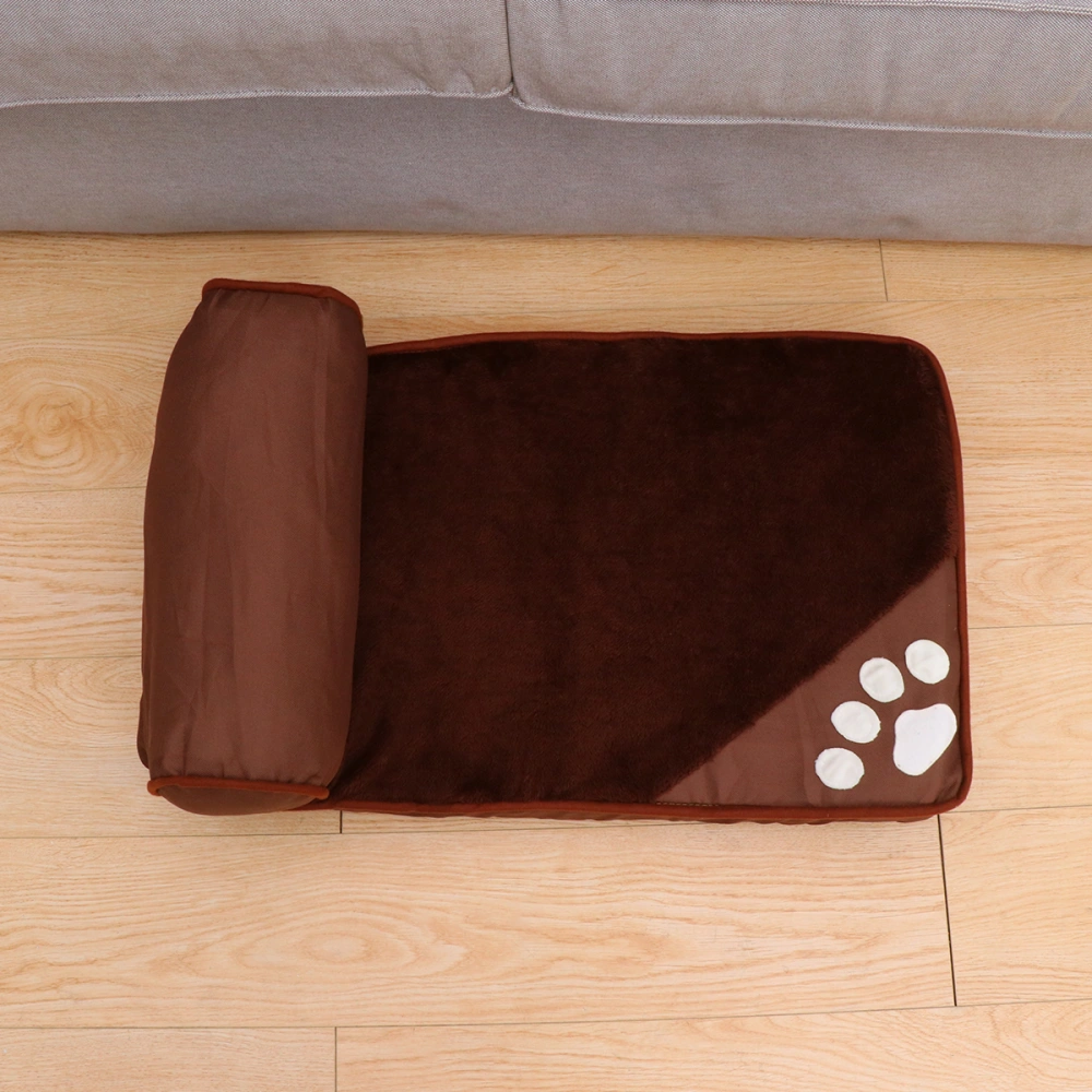 1PC Pet Sleeping Cushion Creative Pet Bed Comfortable Dog Sofa Pet Resting Couch Pet Supplies for Home Shop Brown