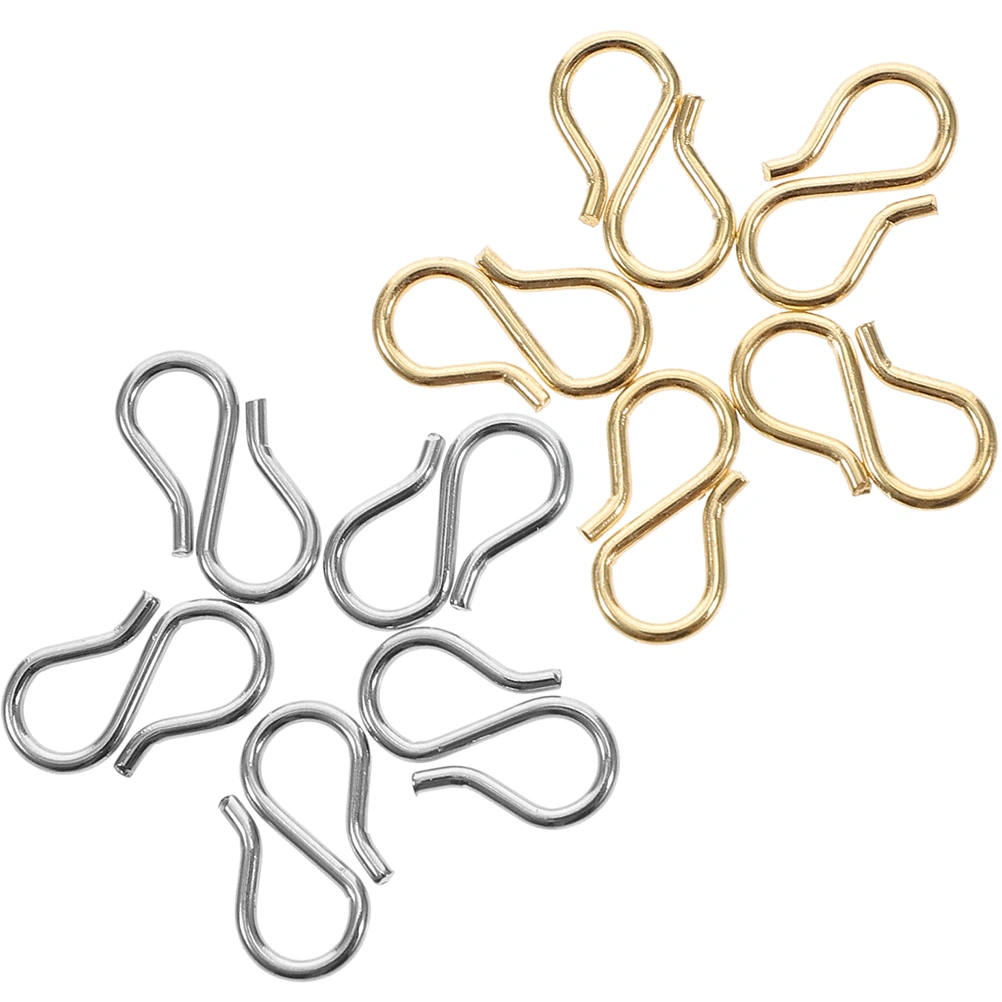 10pcs Jewelry Making Connector Buckle S-shape Diy Jewelry Making Buckle Clasps for Crafts