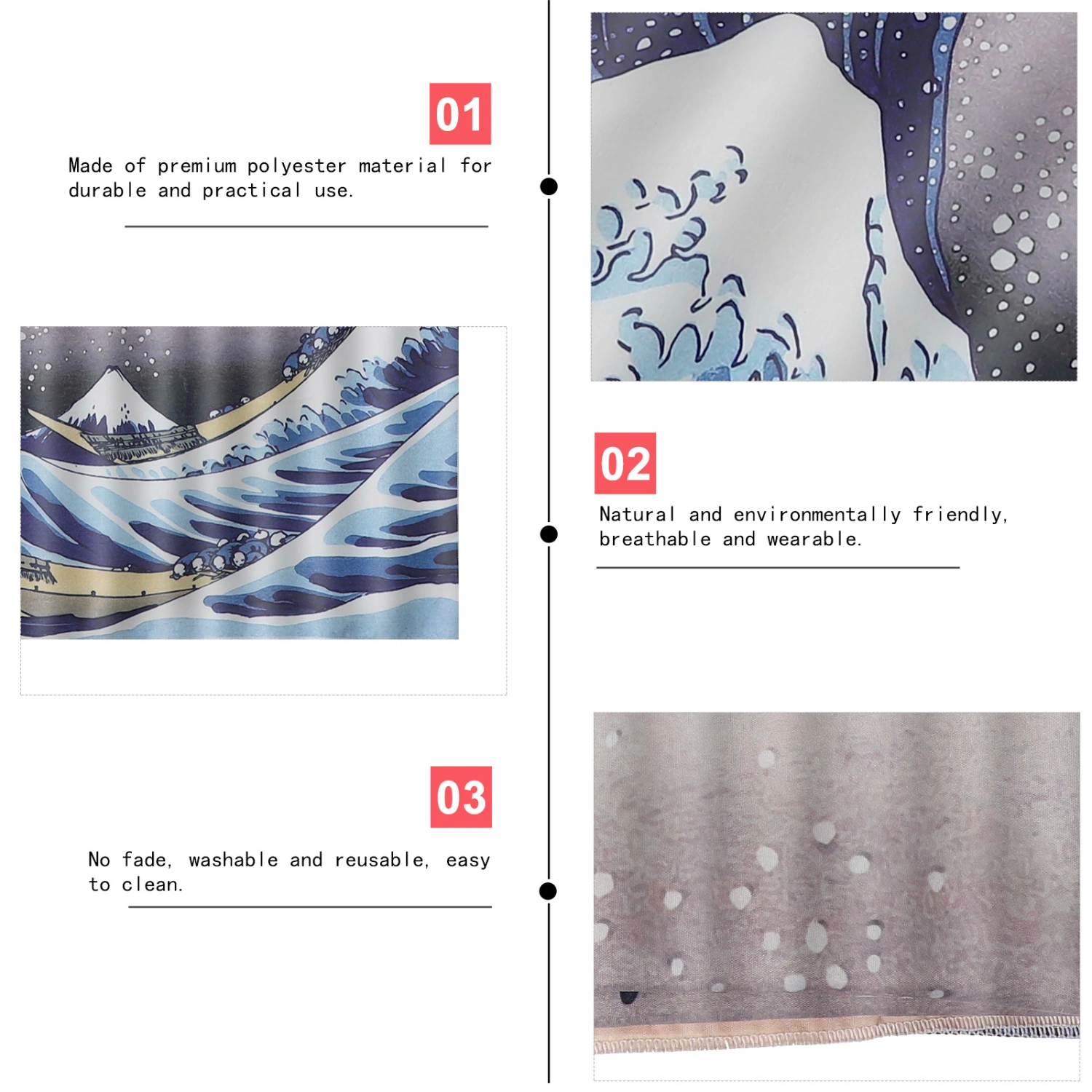 Japanese Style Tapestry Printing Wall Hanging Blanket Backdrop Hanging Cloth