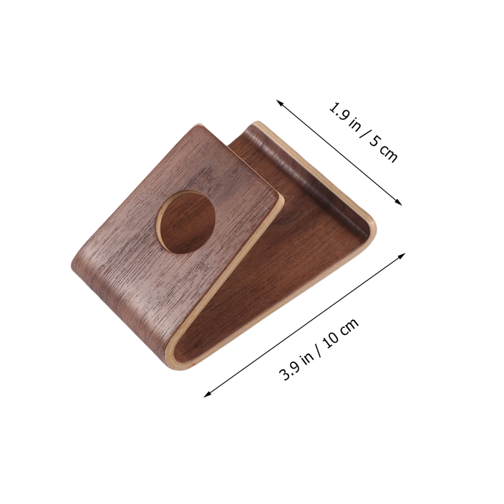 Portable Wooden Mobile Phone Stand Holder Bracket Support for Home Office (Walnut)