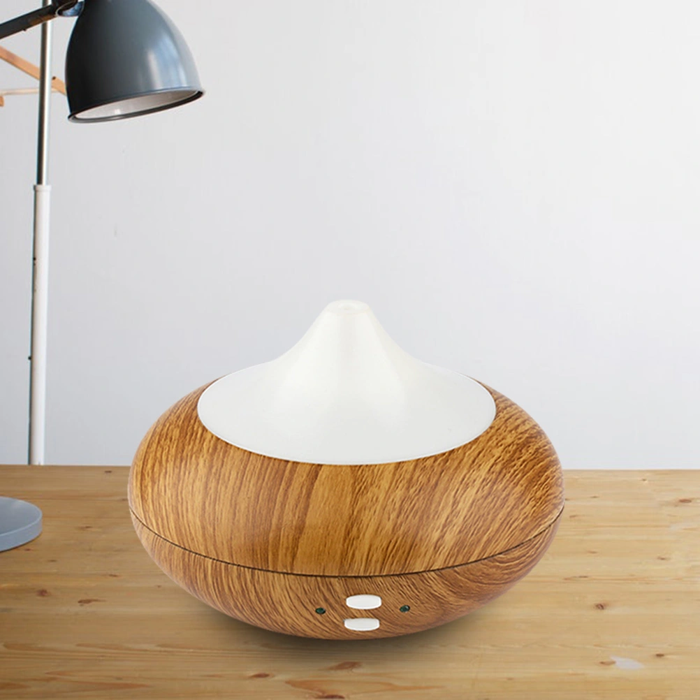 150ml Wood Grain Essential Oil Diffuser Ultrasonic Aroma Cool Mist Humidifier with LED Lights for Home Office