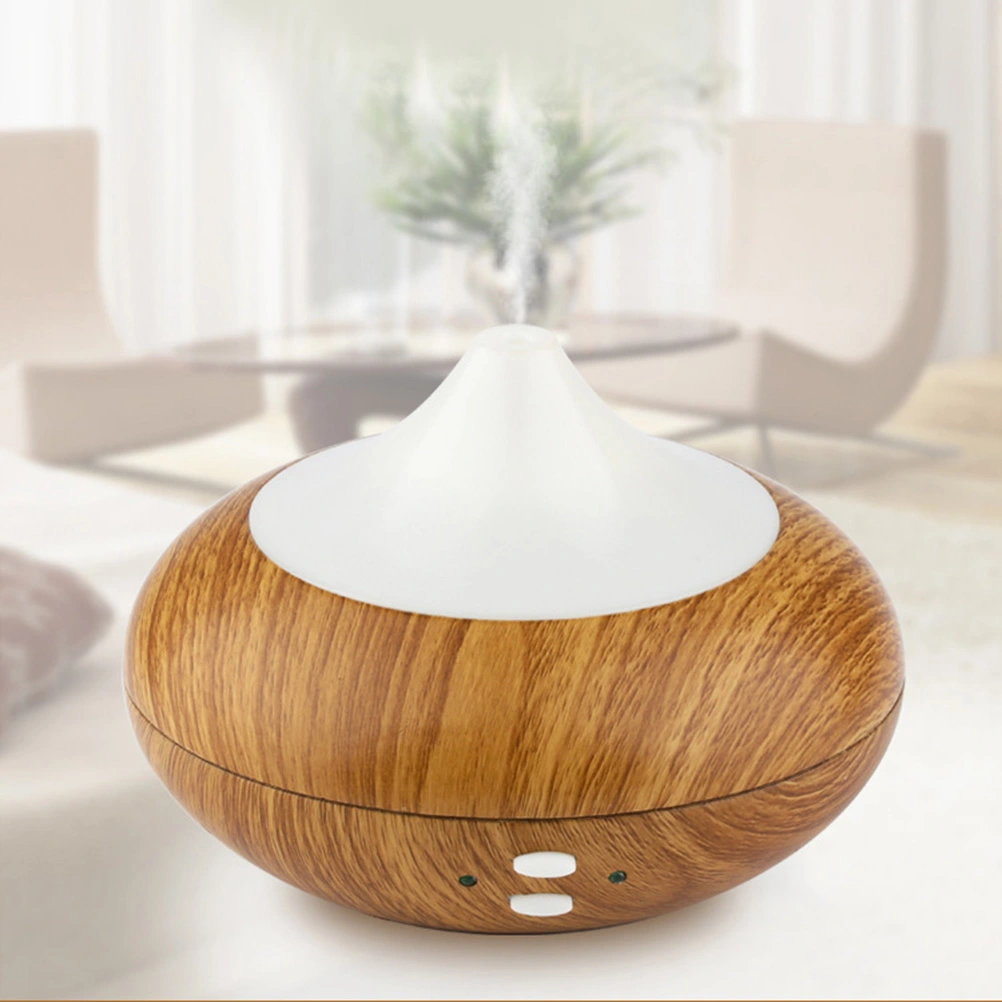 150ml Wood Grain Essential Oil Diffuser Ultrasonic Aroma Cool Mist Humidifier with LED Lights for Home Office