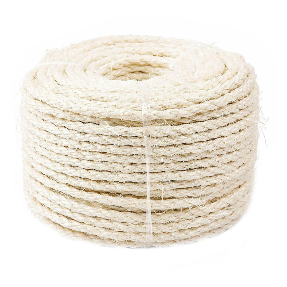 1Pc 80M Decorative DIY Retro Hemp Rope Ornament Cat Scratching Sisal Hemp Rope