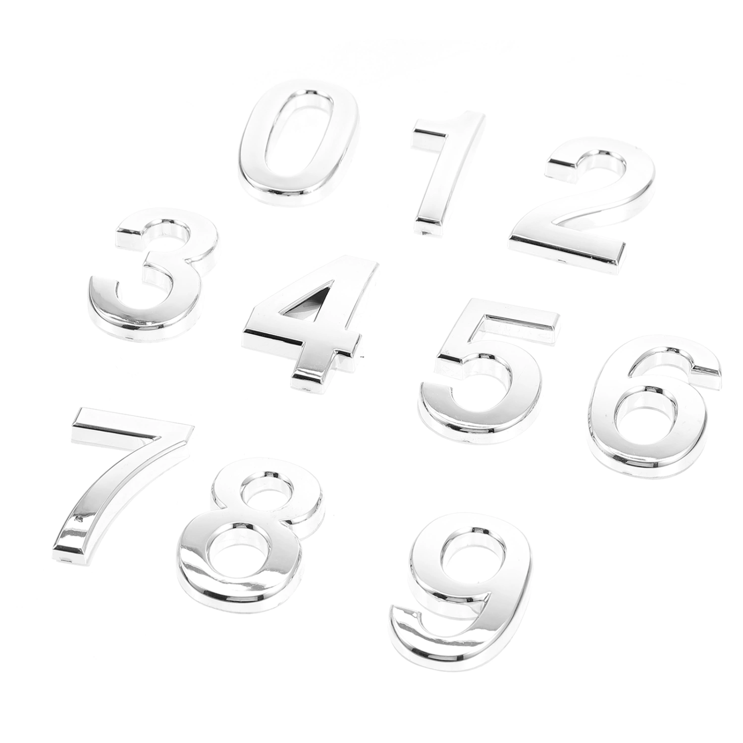 10pcs 3D Digital 0-9 Hotel Adhesive Stickers Digital Door Address Stickers
