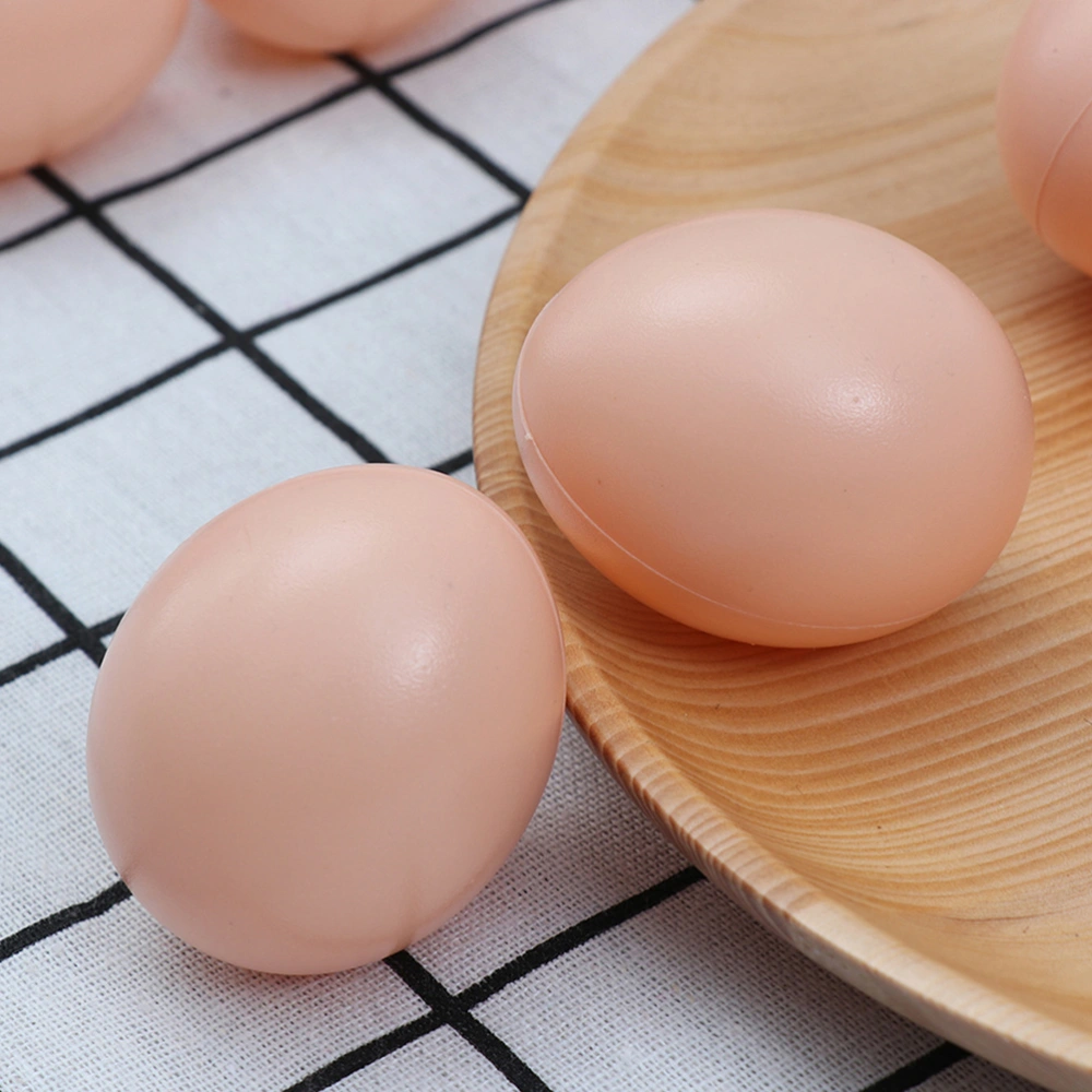 20pcs Artificial Chicken Eggs Kids DIY Easter Eggs Plastic Egg Molds Fake Eggs