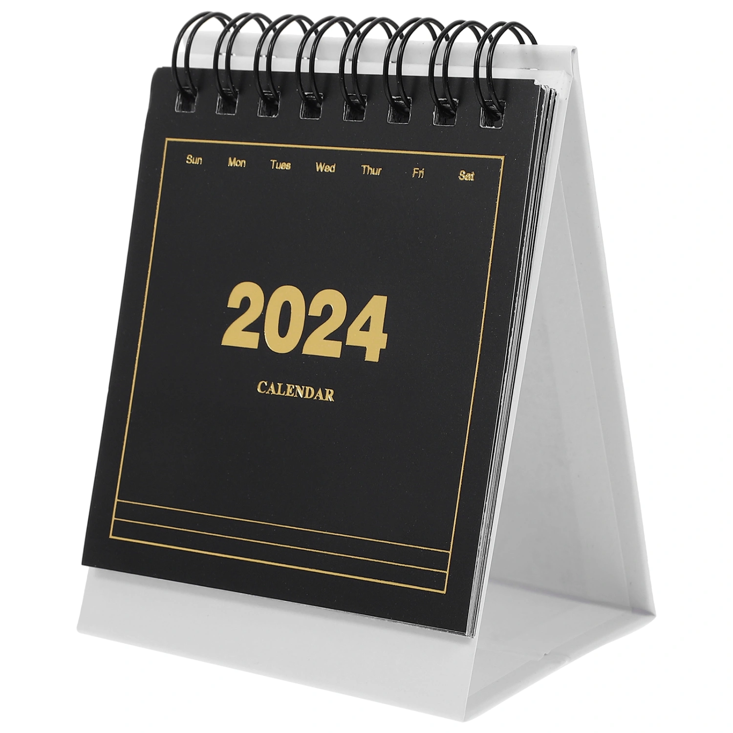Mini Calendar 2024 Tabletop Small Calendar Decorative Desk Calendar English Calendar Desk Ornament