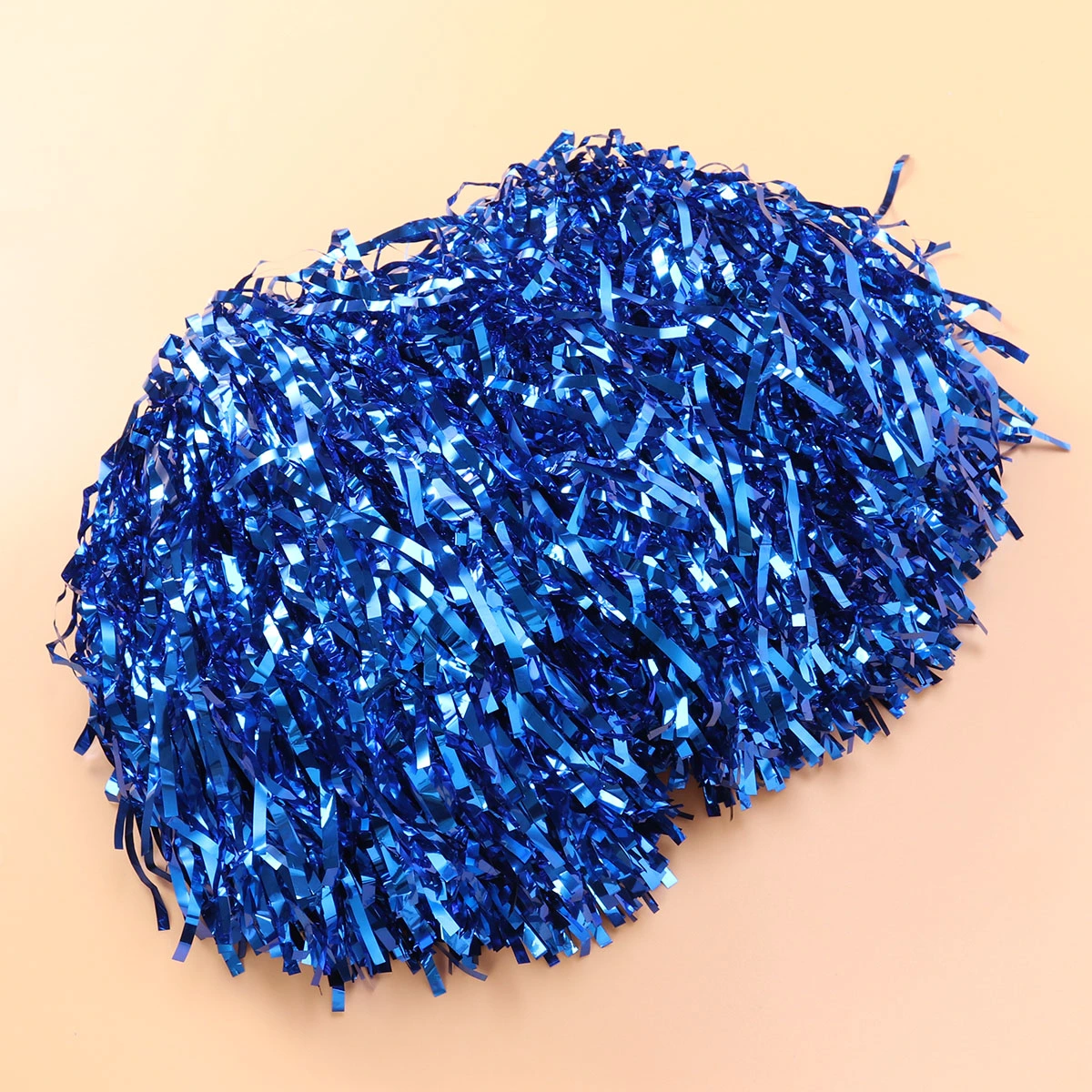 1 Pair of Plastic Ring 50g Cheering Squad Spirited Fun Cheerleading Kit Cheer Poms for Both Kids College and High School Competition Cheering Sports Events (Blue)