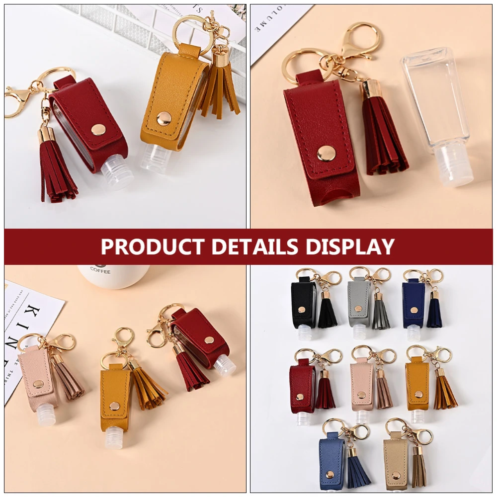 1Pc Hand Sanitizer Bottle Cover Keychain Multifunction Bottle Keychain Pendant