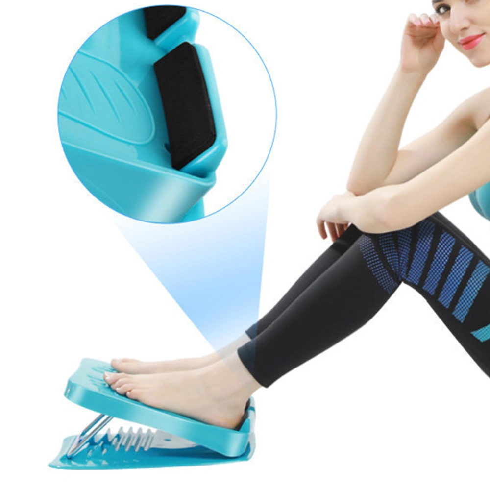 Portable Slant Board Adjustable Incline Boards and Calf Ankle Stretcher Anti-Slip Foot Stretch Wedge Board Seven-speed Adjustment with Cushion (Sky Blue)