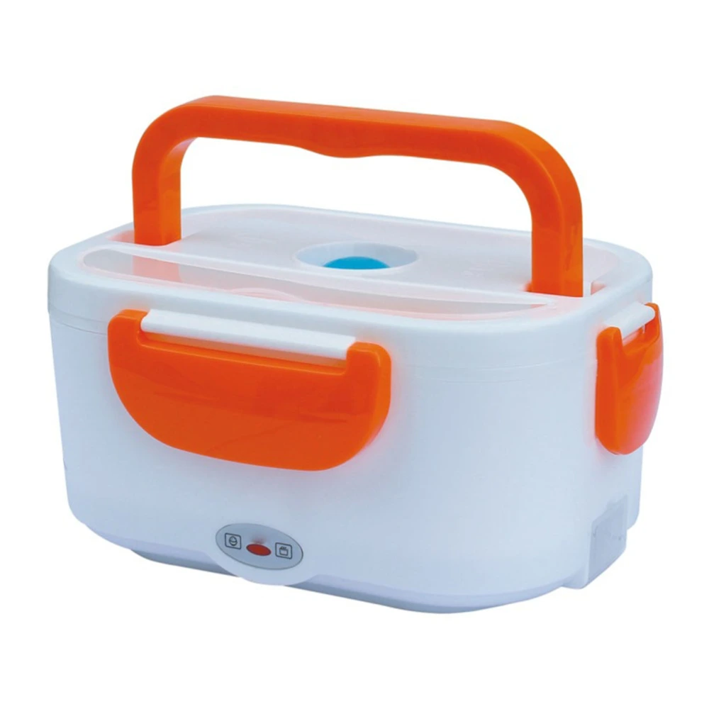 Portable Electric Heating Lunch Box Insulation Launch Box Meal Heater with EU Plug (Orange)