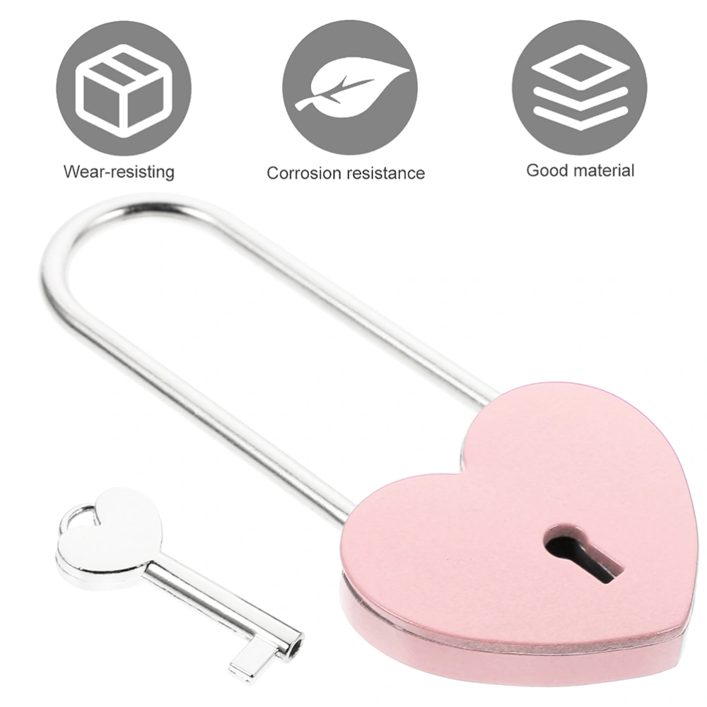 2 Sets Love Heart Lock Personalized Box Diary Book Keyed Lock for Boyfriend Girlfriend