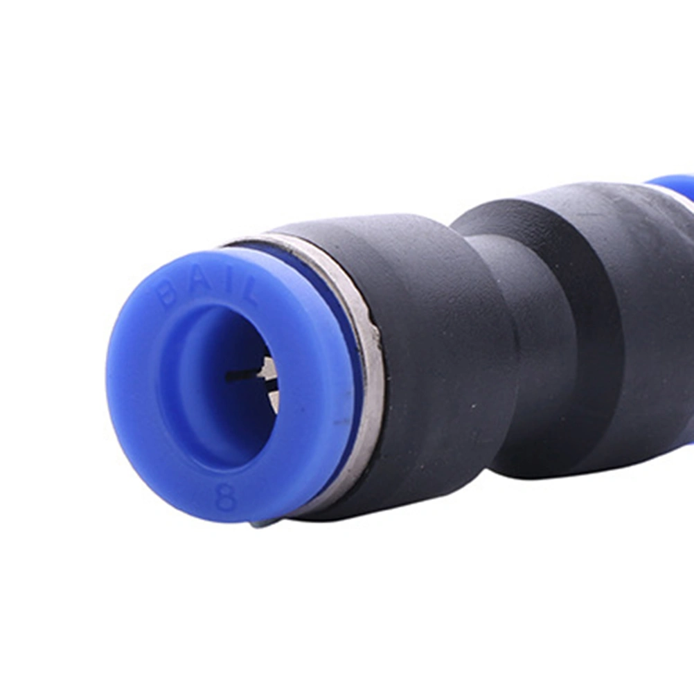 5 Pcs Plastic Push To Connect Fittings Tube Straight Pneumatic Connector Air Tube Fittings Push Lock Straight Connect PU 6cm
