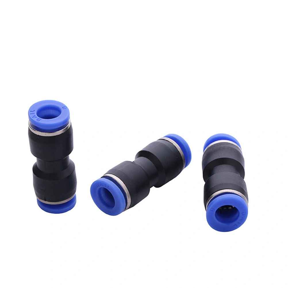 5 Pcs Plastic Push To Connect Fittings Tube Straight Pneumatic Connector Air Tube Fittings Push Lock Straight Connect PU 6cm