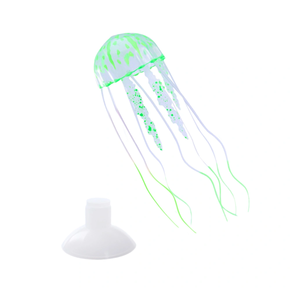 4 Pcs Big Size Glowing Effect Artificial Jellyfish Decor for Fish Tank Realistic Fake Jellyfish Aquarium Ornament(Green Pink Blue and Purple)