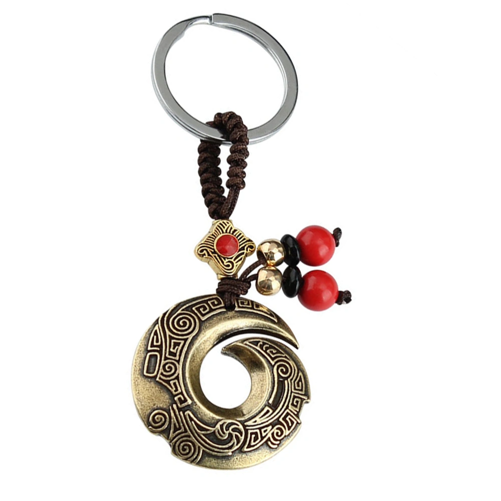 Copper Hanging Key Chain Delicate Chinese Pendant Decorative Chinese Luck Key Ring