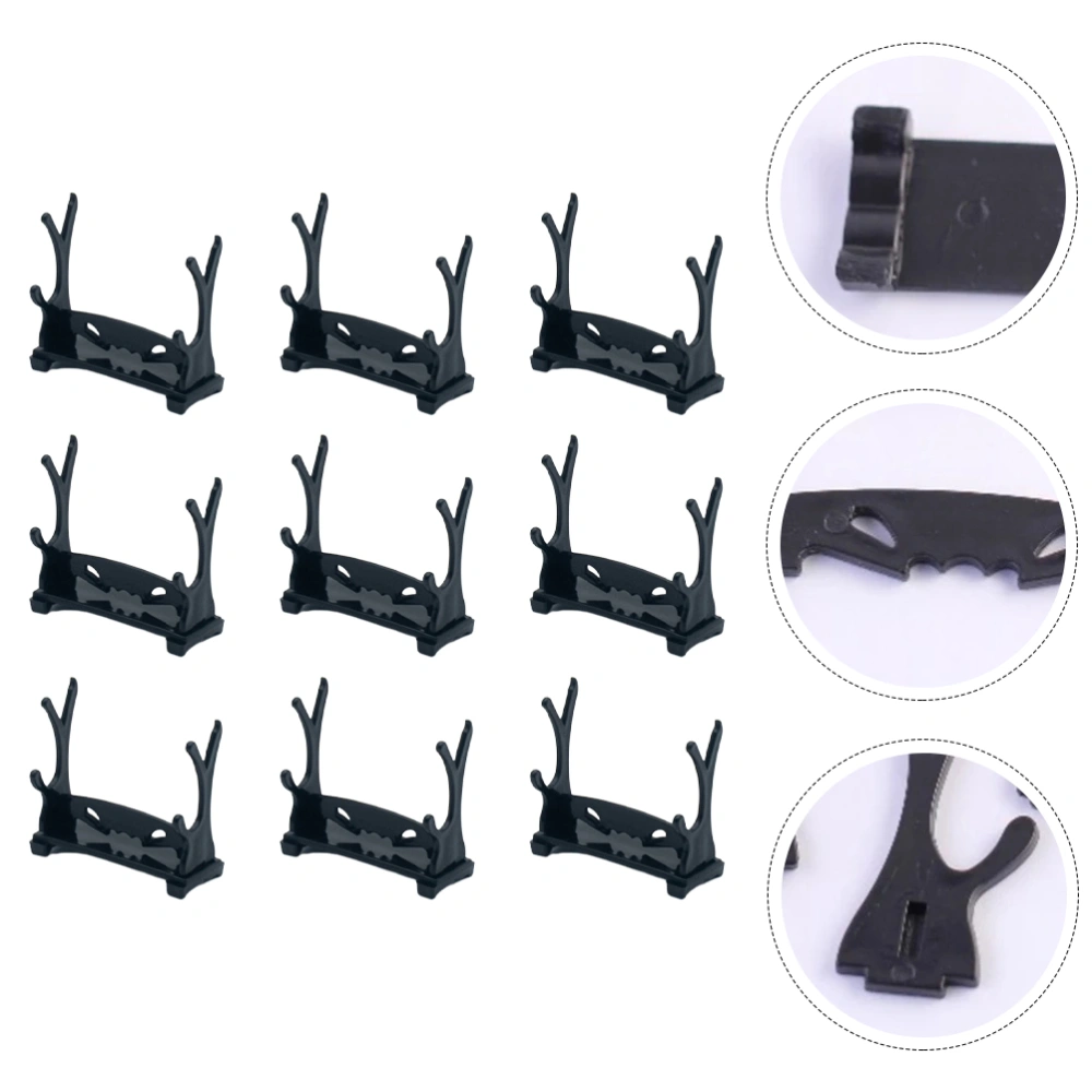 9Pcs Swords Display Rack Anime Prop Plastic Stand Table Flute Storage Holder