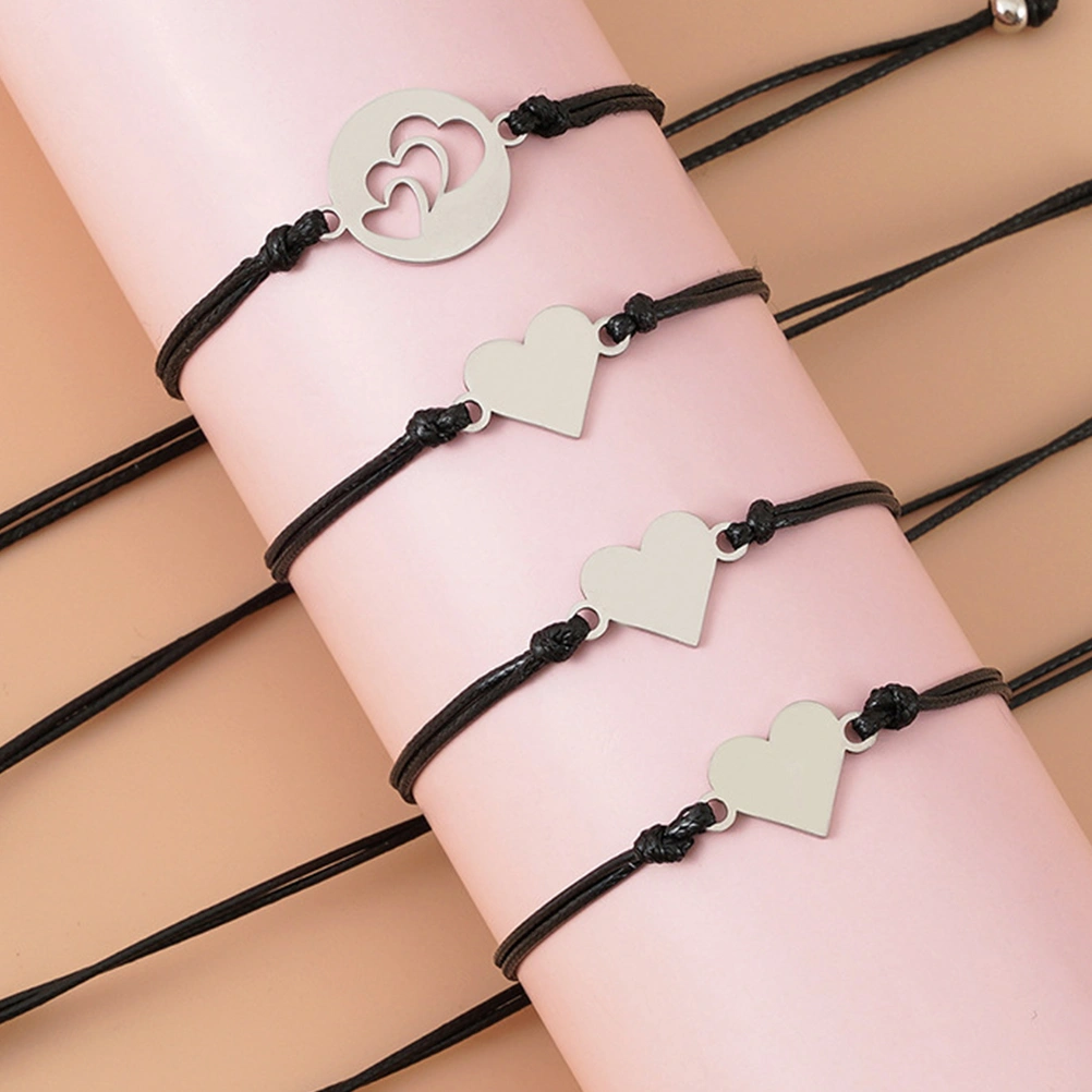 1 Set Matching Bracelet Mother Daughter Bracelet Cord String Braided Bracelets