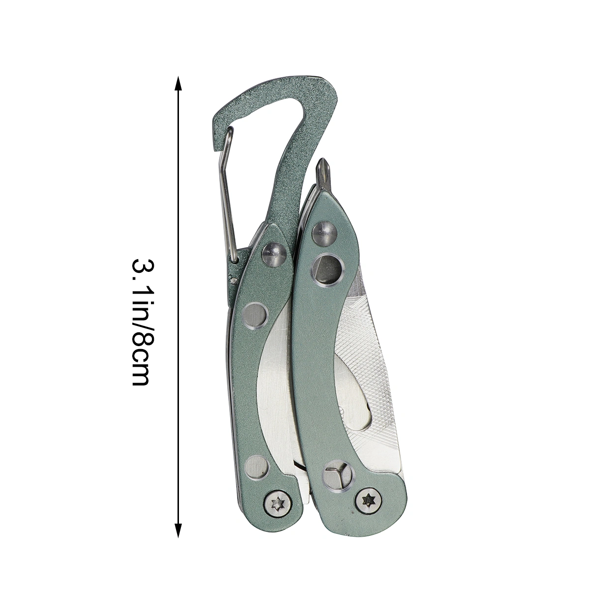 Multifunctional Portable Pliers Mini EDC Tool Key Chain Folding Pocket Size Non-slip Tool (Gray)
