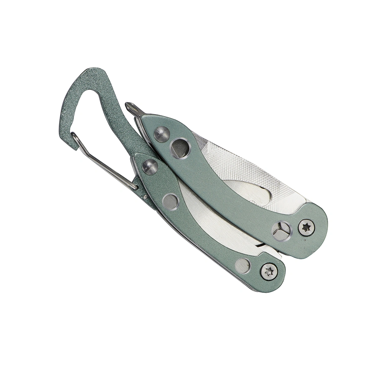 Multifunctional Portable Pliers Mini EDC Tool Key Chain Folding Pocket Size Non-slip Tool (Gray)