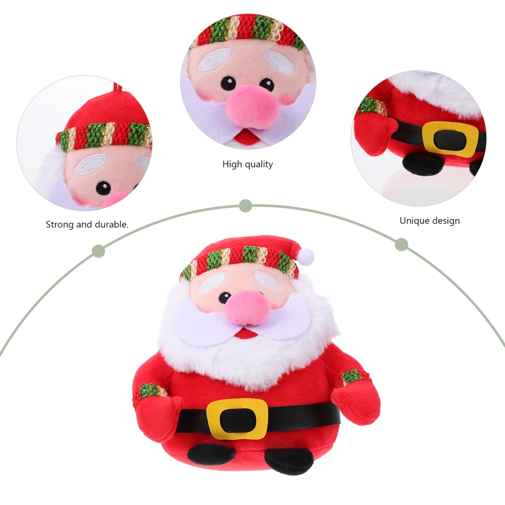 1Pc Santa Doll Ornament Christmas Plush Santa Decoration Lovely Santa Pendant