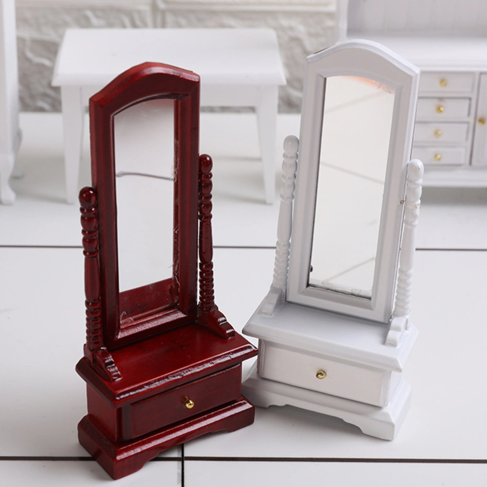 1Pc Miniature Dressing Mirror Mini Simulation Doll House Model Accessories