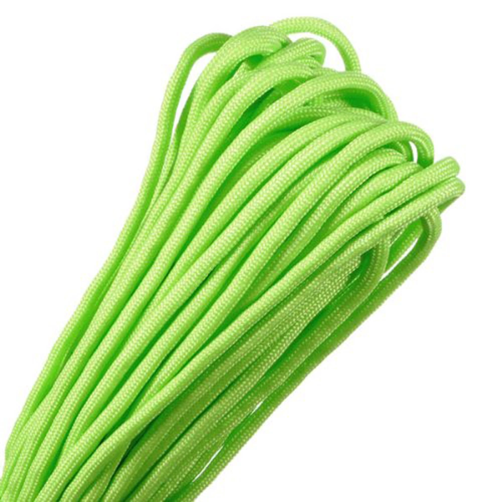 31M /100ft 550lb Mil Spec Type III 7 Strand Cores Paracord Parachute Cord Lanyard Rope (Green)