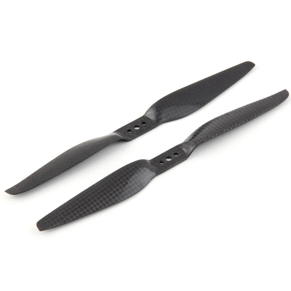 Pair of 13*5.5 1355 Carbon Fiber CW CCW Propeller Props for T-Motor Multicopter (Black)