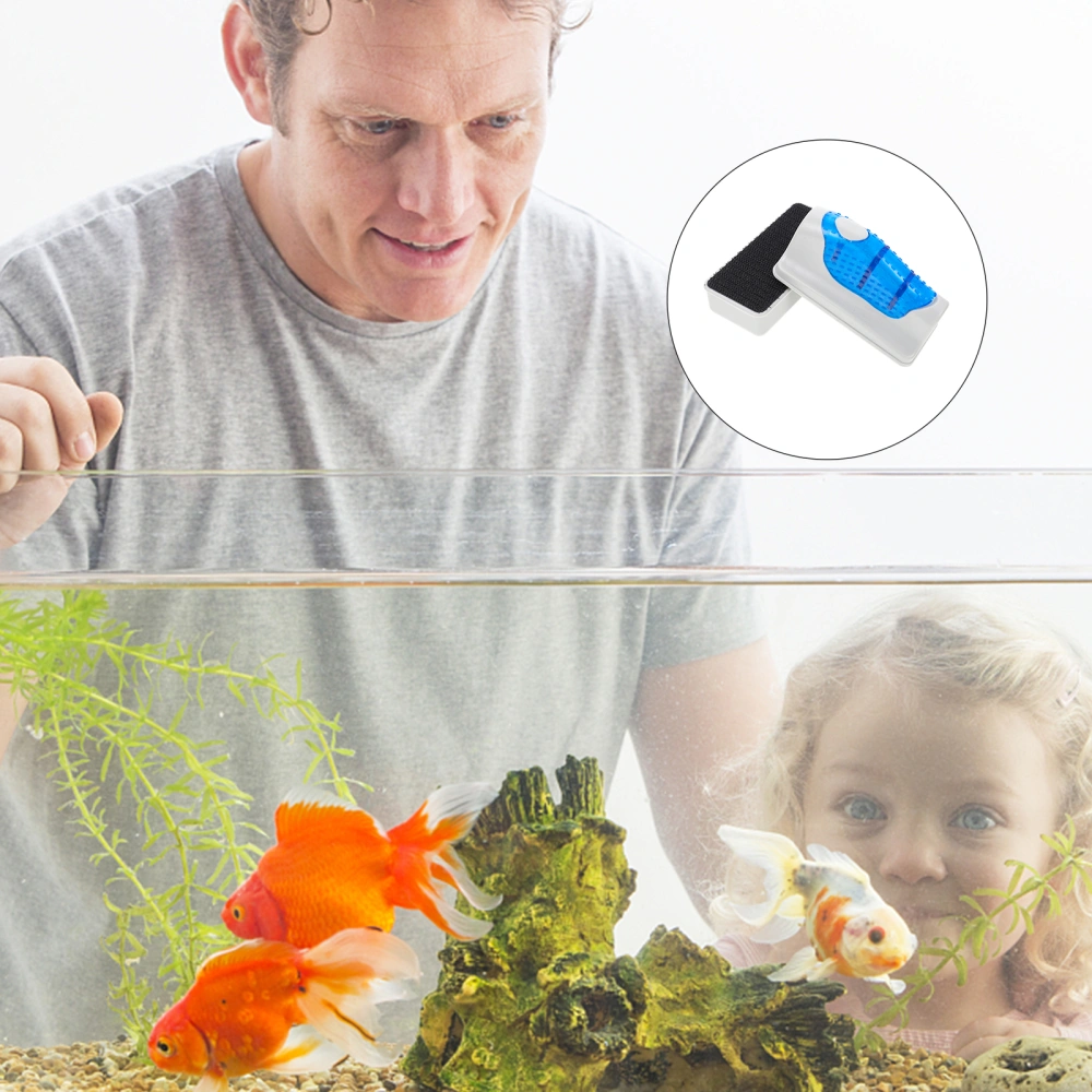 Fish Tank Glass Cleaner Magnetic Aquarium Cleaner Fish Tank Cleaning Brush Portable Aquarium Cleaner