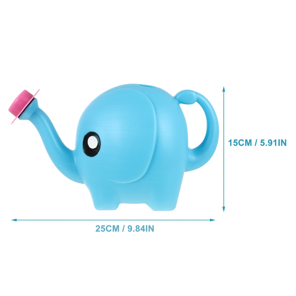 2pcs Plastic Watering Cans Elephant Design Watering Kettles Flower Watering Pots(Random Style)