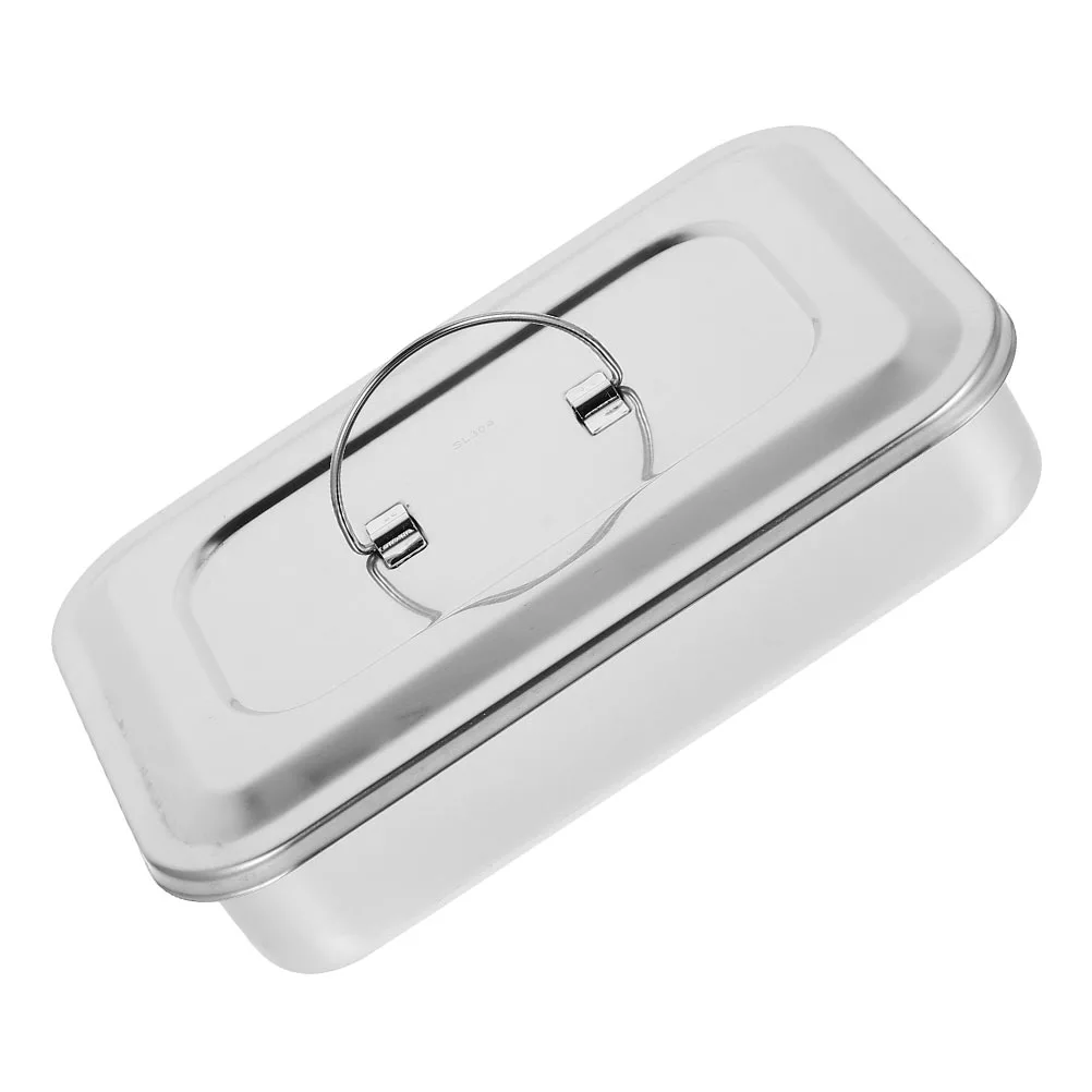 Stainless Steel Disinfection Square Box Sterilization Tray Sterilizer with Lid
