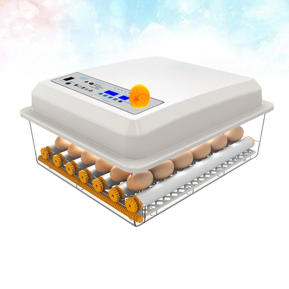 1pc Household Incubation Case 24 Slots Incubator Eggs Incubation Box Breeding Container with EU Plug (Dual Power)