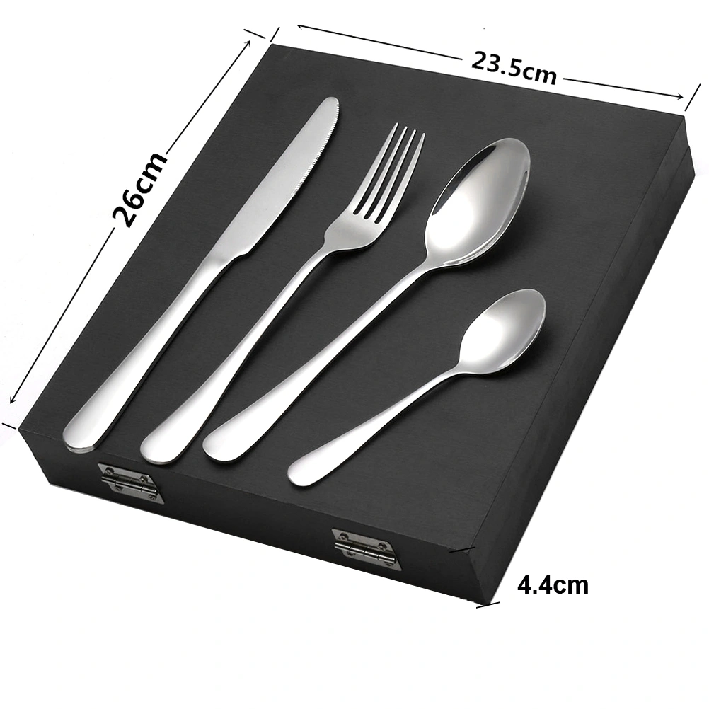 16pcs Stainless Steel Flatware Silverware Tableware Cutlery Set Include Fork Spoon Tea Spoon
