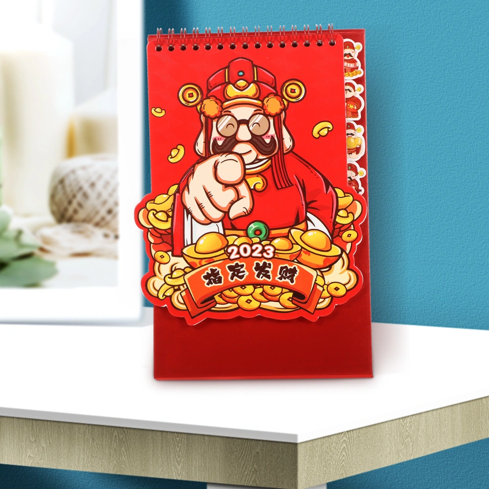 Chinese Desk Calendar Desktop Standing Monthly Calendar Office Home Calendar