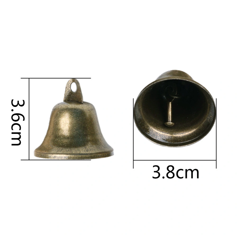 20pcs DIY Handmade Accessories 38mm Bronze Bell Copper Rattle Bell Party Decor Bell