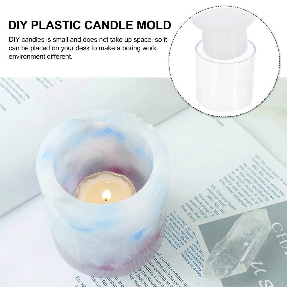 Plastic Cylinder Mold Hollow Candle Mold Plastic Mold For Candles Decoration