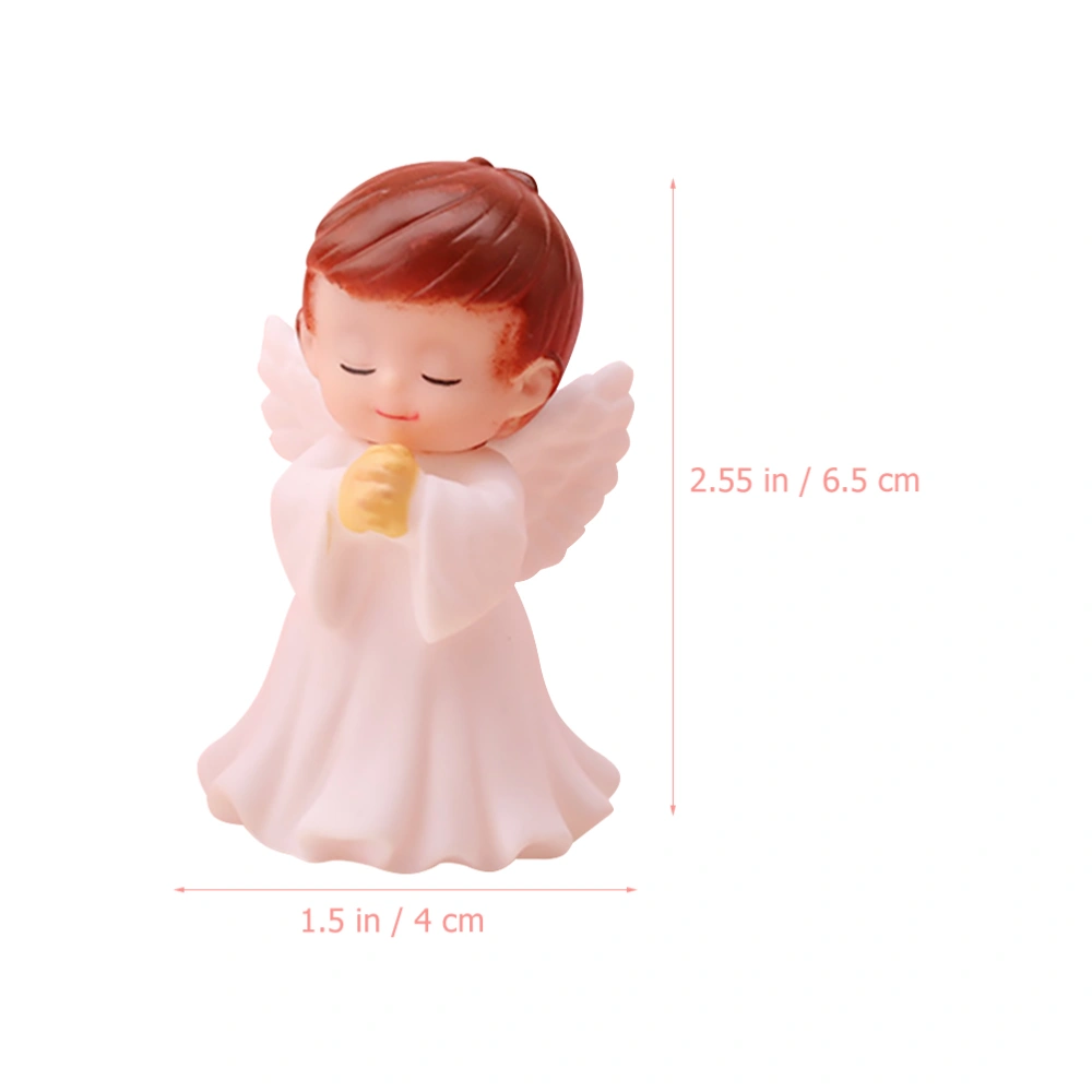 4Pcs Baby Angel Figurine Praying Angel Statue Baby Angel Statue with Wing Home Decoration