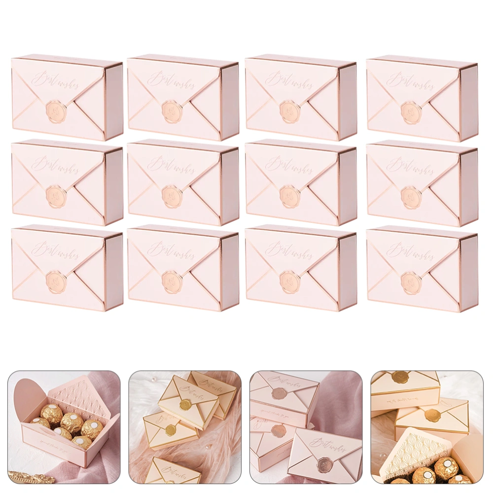 30 Pcs Exquisite Packing Gift Box Delicate Candy Case Portable Folding Paper Bag