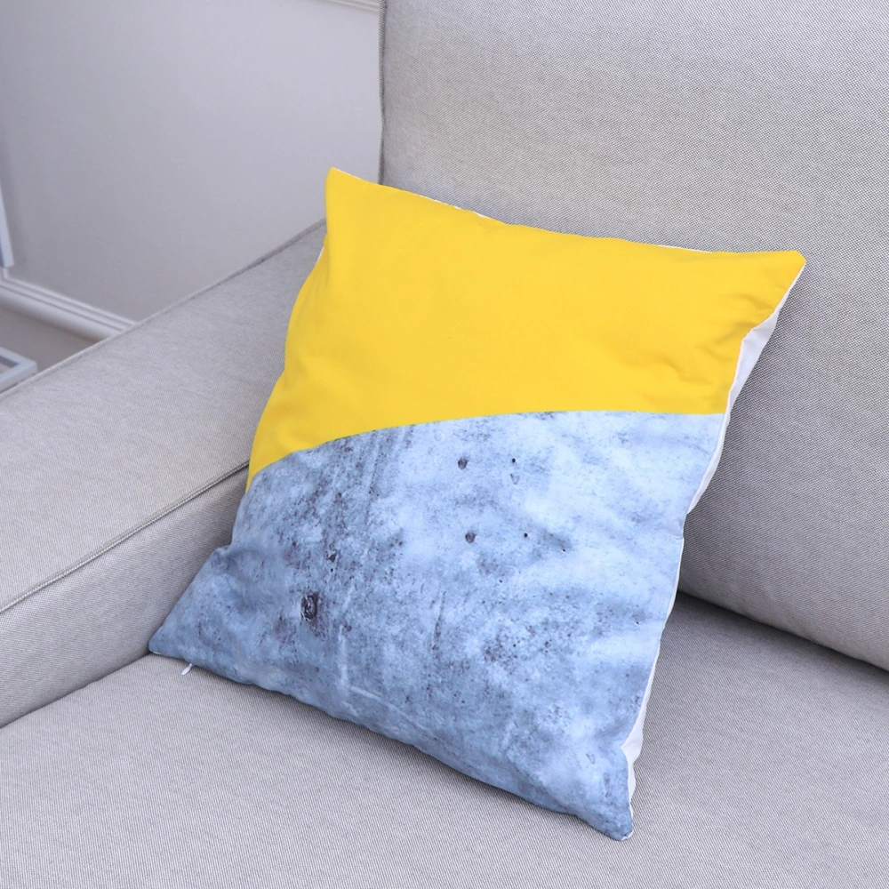 Creative Throw Pillow Cover Polyester Single Side Decorative Pattern Pillow Case Cushion Cover for Home Bedroom (45x45cm)