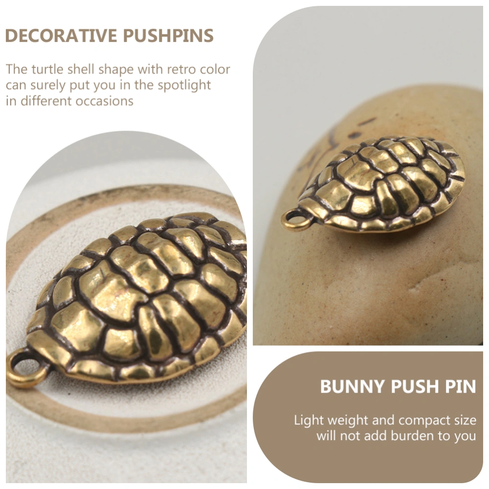 Turtle Shell Keychain Pendant Brass Jewelry Charm Turtle Shell Hanging Adorn