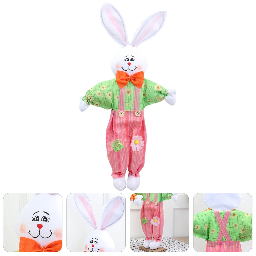 1Pc Lovely Easter Rabbit Easter Bunny Desktop Decoration Kids Gift for Home