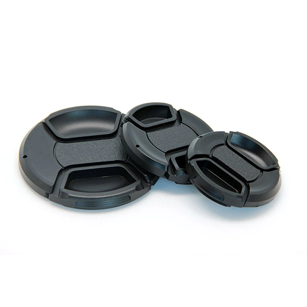 5 Pcs 58mm Durable Plastic Front Lens Cover Compatible for Nikon Cano Camera Digital Camera(Black)